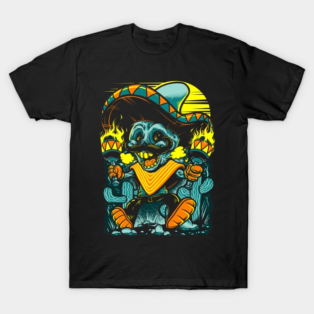 Mexican Doodle T-Shirt by KawaiiDread